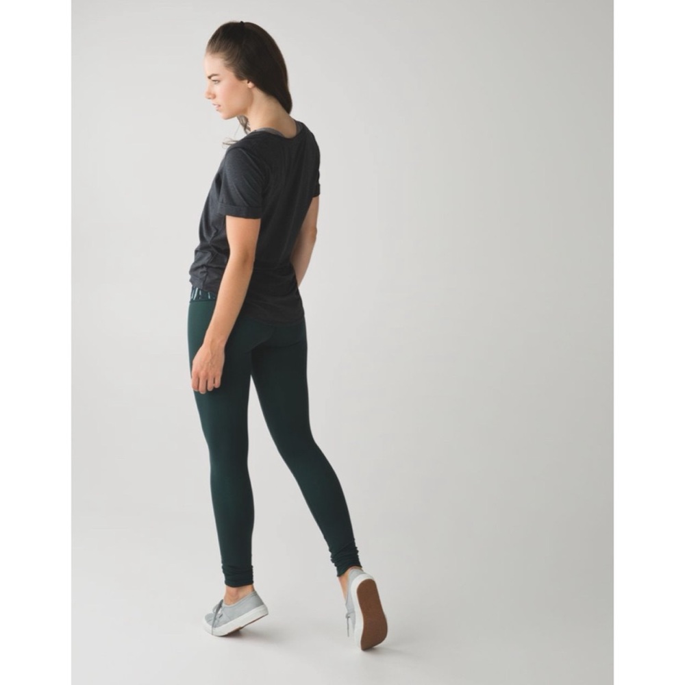 Lululemon Wunder Under Pant III (Reversible) Dark fuel/menthol 4 - Picture 3 of 7